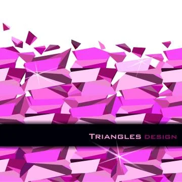 Pink abstract geometric background. 스톡 일러스트