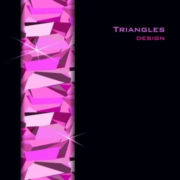 Pink abstract geometric background. 스톡 일러스트