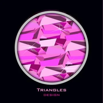 Pink abstract geometric background. Stock Illustration
