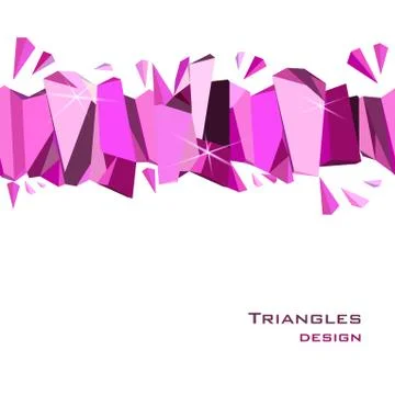 Pink abstract geometric background. 스톡 일러스트
