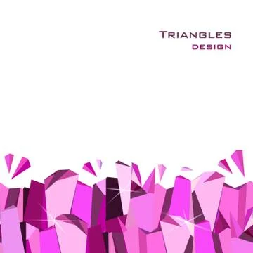 Pink abstract geometric background. 스톡 일러스트