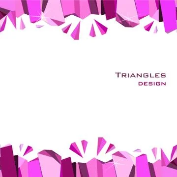 Pink abstract geometric background. 스톡 일러스트
