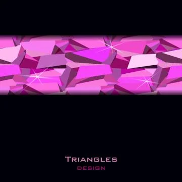 Pink abstract geometric background. 스톡 일러스트