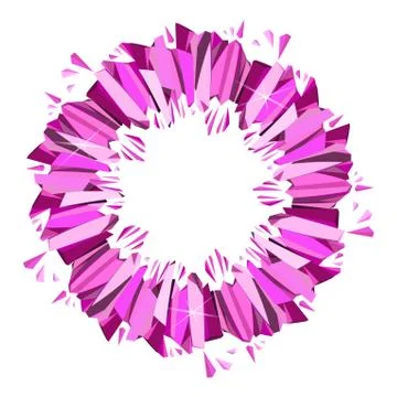 Pink abstract geometric background. Stock Illustration