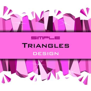 Pink abstract geometric background. 스톡 일러스트