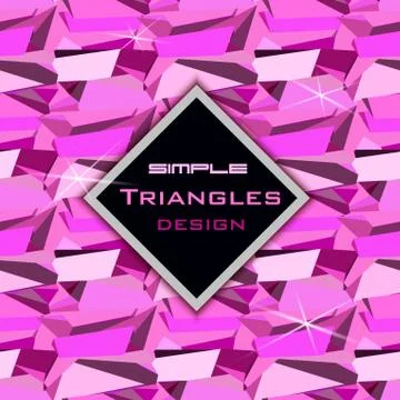 Pink abstract geometric background. Stockillustratie