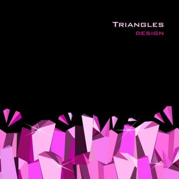 Pink abstract geometric background. 스톡 일러스트