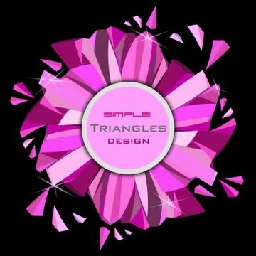 Pink abstract geometric background. Ilustración de archivo