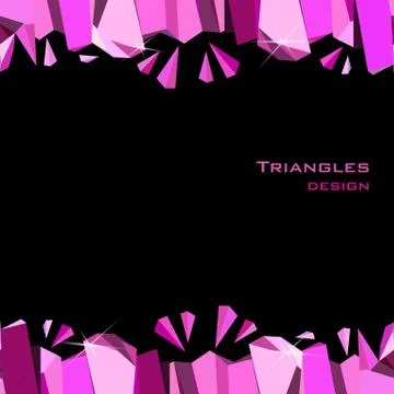 Pink abstract geometric background. 스톡 일러스트