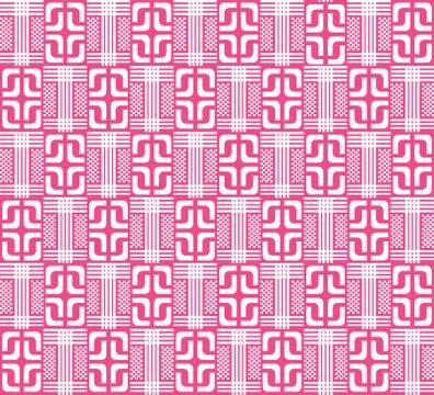 Pink abstract geometric pattern Stock Illustration