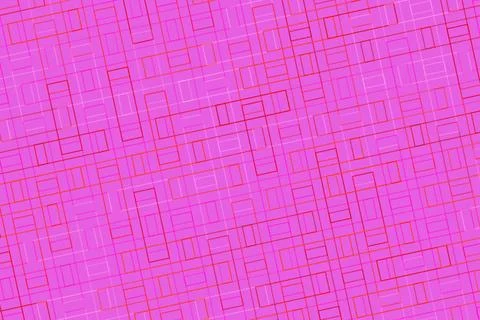 Pink abstract geometric pattern with squares and lines Stock Photos
