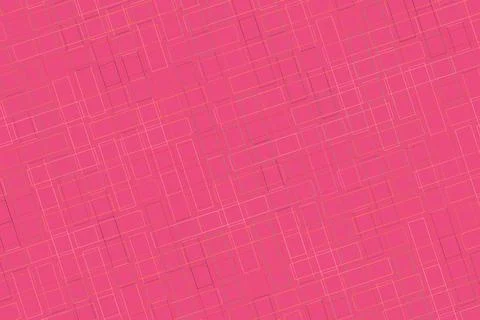 Pink abstract geometric pattern with thin lines and shapes Foto stock