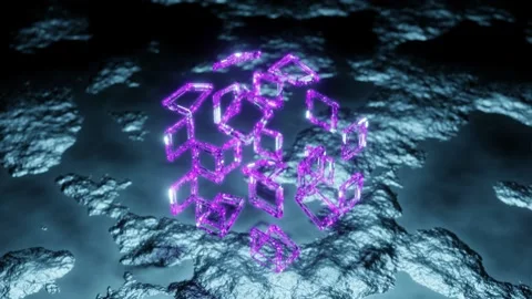 Pink Abstract Geometry Stock Footage 158398393