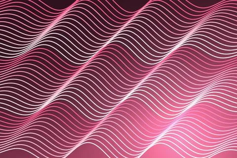 Pink abstract lines pattern with glowing wave design Stock Photos