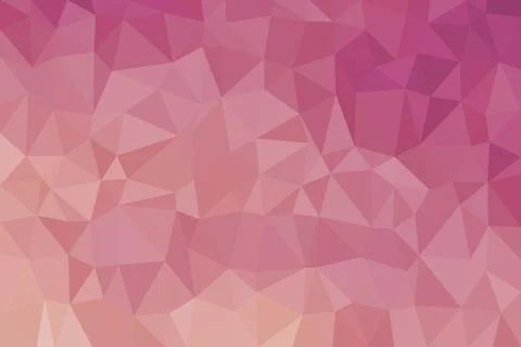 Pink abstract low poly geometric background with triangles Stock Illustration