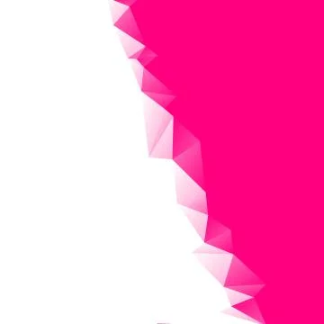 Pink Abstract Low Poly Polygonal Background At One Side Vector Illustration Illustrazione stock