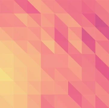 Pink abstract low poly triangles background Stock Illustration