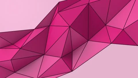 Pink abstract modern crystal background. Polygon, Line, Triangle pattern shap イラスト素材