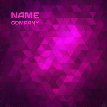 Pink abstract mosaic background. Stock Illustration