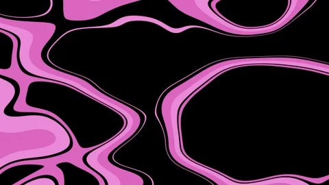 Pink abstract organic contour pattern animation Stock Footage 324490441
