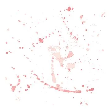 Pink abstract pattern with flames, watercolor Stock Illustration