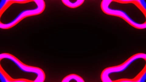 Pink Abstract Psychedelic Pattern Background VJ Loop in 4K Stock Footage 344096928