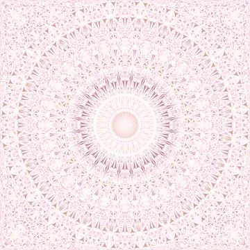 Pink abstract repeating curved triangle mosaic tile mandala wallpaper pattern イラスト素材