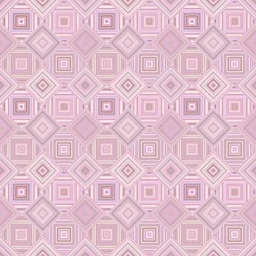 Pink abstract seamless diagonal square tile mosaic pattern background Stock Illustration