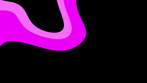 Pink abstract shape on a black background suitable for modern graphic Video stock 302816122