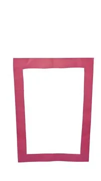 Pink abstract shape with transparent background, simple geometric form for .. Stock Photos