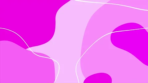 Pink abstract shapes wavy pattern minimal design background Stock Footage 272637790