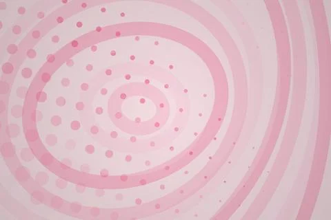 Pink abstract spiral pattern with dots and curved lines Stock Photos