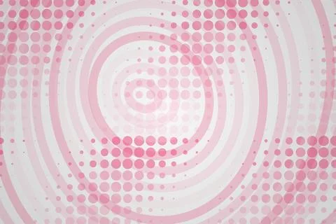 Pink abstract swirl pattern with dotted circles and lines Stock Illustration