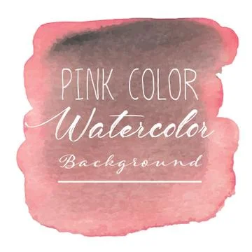 Pink abstract watercolor background. Vector illustration. Stock Illustration