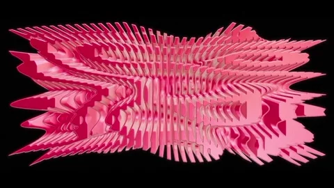 Pink Abstract Wave Distortion Video stock 334154496