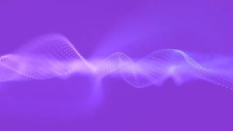 Pink, Abstract waves oscillation. Abstract glowing digital cyber wave made .. Stock Illustration