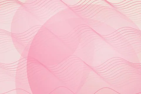 Pink abstract wavy background with soft flowing lines Stock Illustration