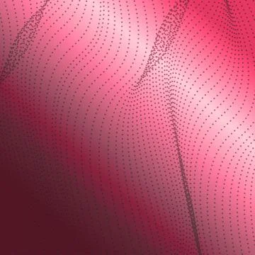 Pink Abstract Wavy Lines Pattern Background Stock Illustration