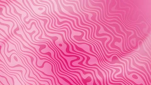 Pink abstract wavy lines pattern. Illustrazione stock