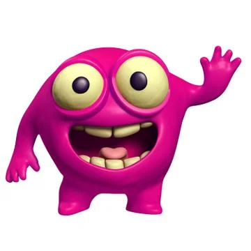 Pink alien Иллюстрация