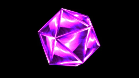 Pink amethyst on black background Video stock 241786464
