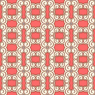 Pink and beige vintage pattern Ilustración de archivo