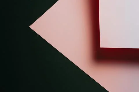 Pink and black flat lay background with sharp layers and shadows with copy .. Stock Photos