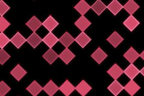 Pink and black geometric pattern with squares and diamonds 스톡 일러스트