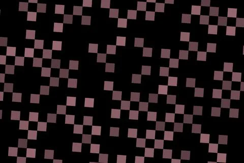 Pink and black mosaic pattern with small square tiles Stock Illustration