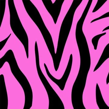 Pink and Black Zebra Pattern Stock Illustration
