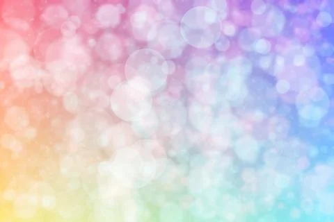 Pink and blue abstract defocused background, circle shape bokeh pattern. 库存插图