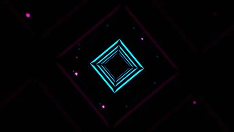Pink and Blue Abstract Digital Pulse Spectrum Background VJ Loop in 4K Stock Footage 341669185