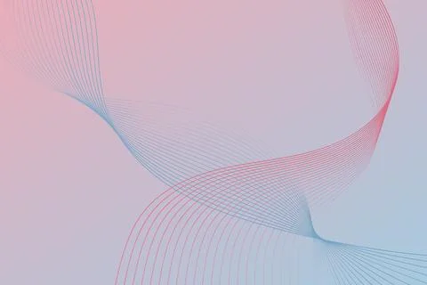 Pink and Blue Background With Lines Stock Illustration