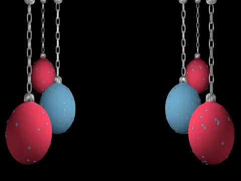 Pink and blue balls Vidéo 82520441